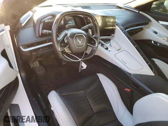 2023 Chevrolet Corvette 2LT with VIN 1G1YB2D40P5101955, listed as a Copart auction lot 50660255 with 21,419 mi miles and Salvage title. Bid and sale history available at DreamBid. Image 8.