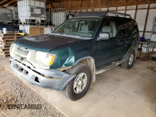 2000 Nissan Xterra XE with VIN 5N1ED28Y8YC567126, listed as a Copart auction lot 43042455 with 91,751 mi miles and Salvage Title. Bid and sale history available at carsss.com. Image 1.