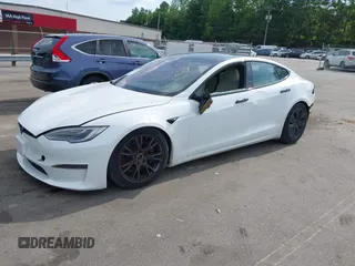 2022 Tesla Model S with VIN 5YJSA1E57NF462175, listed as a IAAI auction lot 42231439 with Not provided miles and . Bid and sale history available at DreamBid. Image 17.