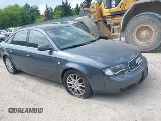 2004 Audi A6 with VIN WAUCD64B14N099868, listed as a IAAI auction lot 42550465 with 154,624 mi miles and . Bid and sale history available at DreamBid. Image 1.