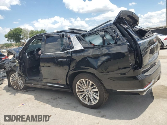 2025 Cadillac Escalade z VIN 1GYS9BRL7SR221143, wystawiony jako Copart lot #55594795 z przebiegiem 463 mil mil oraz Szkoda całkowita • Salvage title. Historia ofert i sprzedaży dostępna na DreamBid. Obrazek 2.