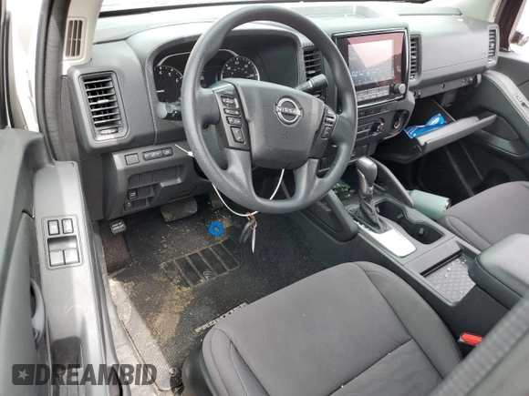 2024 Nissan Frontier S with VIN 1N6ED1CL8RN640752, listed as a Copart auction lot 62077035 with 14,425 mi miles and Salvage title. Bid and sale history available at DreamBid. Image 8.