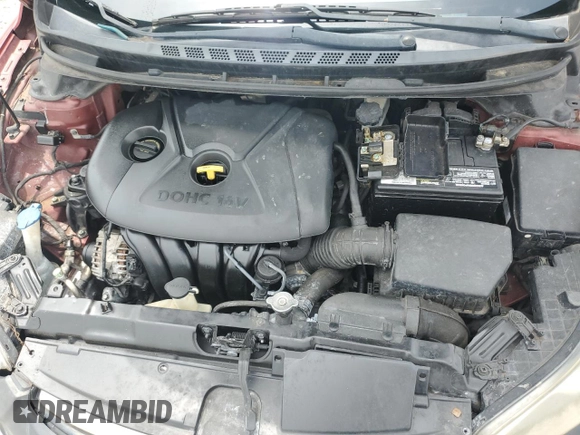 2013 Hyundai Elantra GLS with VIN 5NPDH4AE3DH201363, listed as a Copart auction lot 58577385 with 176,955 mi miles and Clean title. Bid and sale history available at DreamBid. Image 11.
