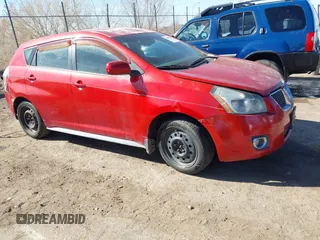 2009 Pontiac Vibe w/1SB with VIN 5Y2SP67099Z445018, listed as a IAAI auction lot 41483738 with Not Provided miles. Bid and sale history available at carsss.com. Image 1.