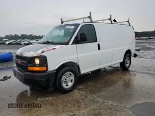 2012 Chevrolet Express Cargo Van with VIN 1GCWGFCAXC1165369, listed as a Copart auction lot 60208784 with 199,099 mi miles and Salvage Title. Bid and sale history available at carsss.com. Image 1.