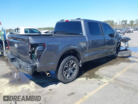 2024 Ford F-150 STX with VIN 1FTFW2L56RKD65618, listed as a IAAI auction lot 41844860 with 18,054 mi miles and . Bid and sale history available at carsss.com. Image 4.