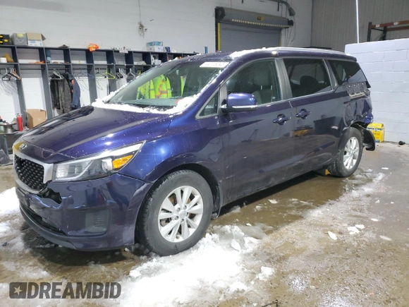 2018 Kia Sedona LX with VIN KNDMB5C12J6364139, listed as a Copart auction lot 44716045 with 72,352 mi miles and Salvage Title. Bid and sale history available at carsss.com. Image 1.