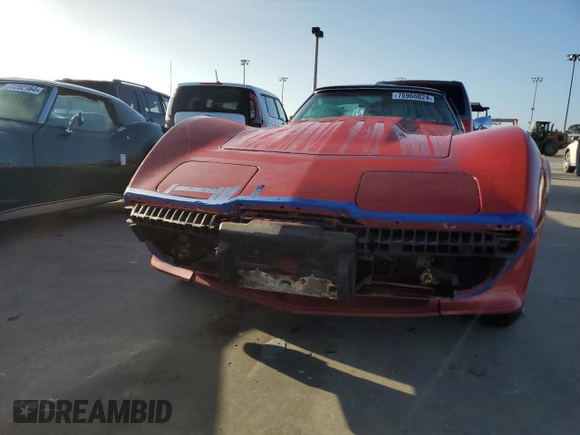 1976 Chevrolet Corvette with VIN 1Z37L6S418379, listed as a Copart auction lot 76966024 with 65,894 mi miles and Salvage title. Bid and sale history available at DreamBid. Image 5.
