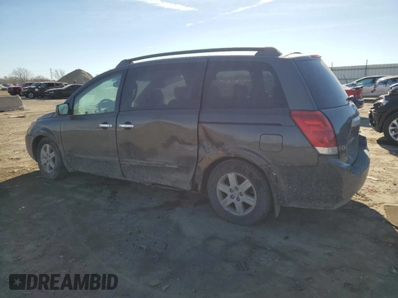 2004 Nissan Quest S z VIN 5N1BV28U84N312794, wystawiony jako Copart lot #43146735 z przebiegiem 189 050 mil mil oraz Szkoda całkowita • Salvage title. Historia ofert i sprzedaży dostępna na DreamBid. Obrazek 2.