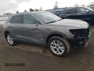 2022 Audi Q3 S line Premium with VIN WA1DECF39N1141117, listed as a Copart auction lot 46456245 with 30,705 mi miles and Salvage Title. Bid and sale history available at carsss.com. Image 4.