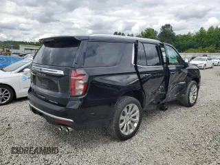 2023 Chevrolet Tahoe Premier with VIN 1GNSKSKD8PR279533, listed as a Copart auction lot 58755045 with 25,233 mi miles and Salvage title. Bid and sale history available at DreamBid. Image 3.