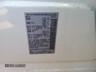 2017 Nissan Pathfinder SL with VIN 5N1DR2MM4HC693726, listed as a Copart auction lot 49579505 with 102,330 mi miles and Salvage Title. Bid and sale history available at carsss.com. Image 15.