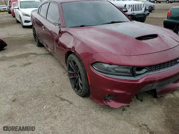 2019 Dodge Charger Scat Pack with VIN 2C3CDXGJ2KH588141, listed as a Copart auction lot 48631715 with 145,250 mi miles and Salvage Title. Bid and sale history available at carsss.com. Image 11.