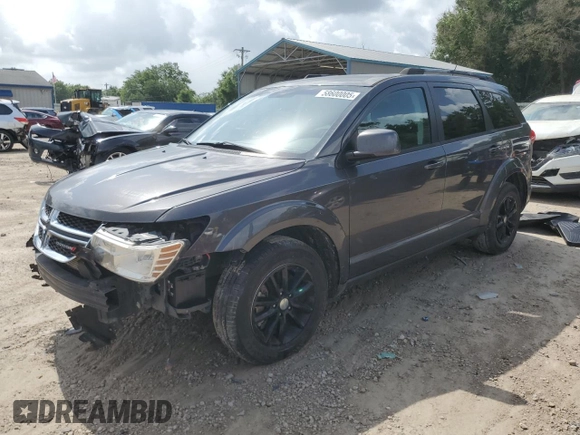 2017 Dodge Journey SXT with VIN 3C4PDDBG9HT639285, listed as a Copart auction lot 58600005 with 124,887 mi miles and Salvage title. Bid and sale history available at DreamBid. Image 1.