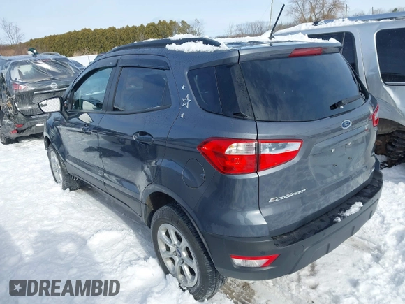 2022 Ford EcoSport SE with VIN MAJ6S3GL0NC466609, listed as a IAAI auction lot 41354232 with 16,757 mi miles and . Bid and sale history available at carsss.com. Image 3.