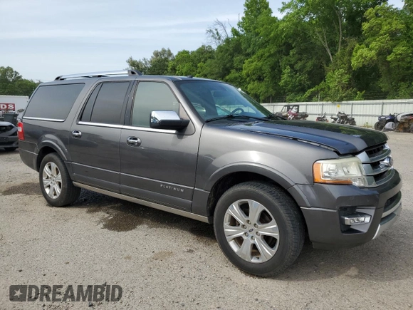 2016 Ford Expedition Max Platinum z VIN 1FMJK1LT3GEF31194, wystawiony jako Copart lot #56981205 z przebiegiem 177 471 mil mil oraz Czysty tytuł • Clean title. Historia ofert i sprzedaży dostępna na DreamBid. Obrazek 4.