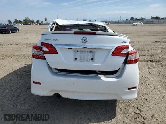 2015 Nissan Sentra SV with VIN 3N1AB7AP9FY301998, listed as a Copart auction lot 54789765 with 95,095 mi miles and Salvage Title. Bid and sale history available at DreamBid. Image 6.