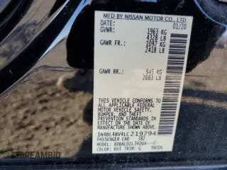 2020 Nissan Altima 2.5 S with VIN 1N4BL4BV4LC219794, listed as a Copart auction lot 45218925 with 89,278 mi miles and Salvage Title. Bid and sale history available at carsss.com. Image 14.