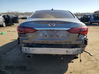 2022 Infiniti Q50 LUXE with VIN JN1EV7BR7NM341197, listed as a Copart auction lot 48691555 with 35,895 mi miles and Salvage Title. Bid and sale history available at carsss.com. Image 6.