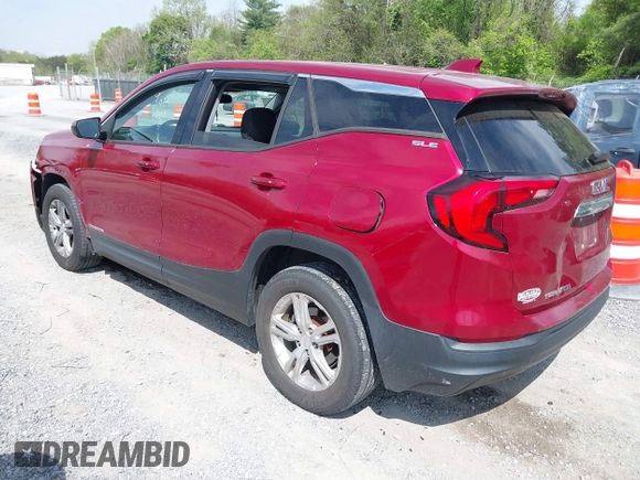 2019 GMC Terrain SLE with VIN 3GKALTEV4KL399376, listed as a IAAI auction lot 42143747 with 181,346 mi miles. Bid and sale history available at carsss.com. Image 3.