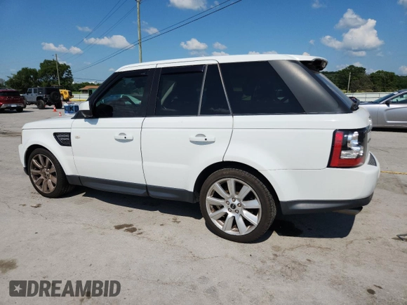 2012 Land Rover Range Rover Sport SC with VIN SALSH2E47CA749975, listed as a Copart auction lot 62076255 with Not provided miles and Clean title. Bid and sale history available at DreamBid. Image 2.