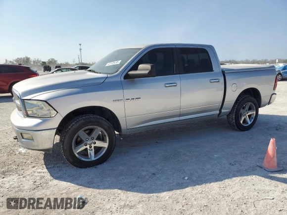 2010 Dodge 1500 SLT with VIN 1D7RB1CT6AS101682, listed as a Copart auction lot 43105495 with 158,848 mi miles and Clean Title. Bid and sale history available at carsss.com. Image 1.