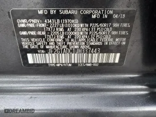 2018 Subaru Crosstrek Premium with VIN JF2GTADC1JH337443, listed as a Copart auction lot 45131345 with 50,621 mi miles and Salvage Title. Bid and sale history available at carsss.com. Image 14.