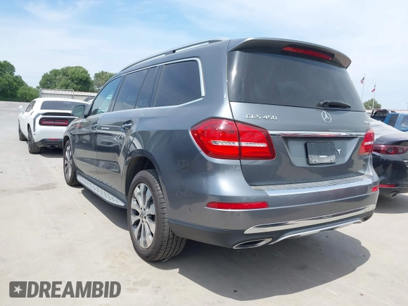 2018 Mercedes-Benz GLS 450 with VIN 4JGDF6EE3JB120416, listed as a IAAI auction lot 42066773 with 154,018 mi miles and . Bid and sale history available at DreamBid. Image 3.