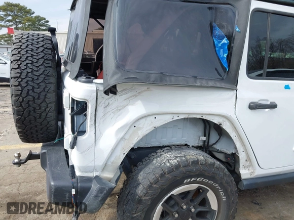 2022 Jeep Wrangler Unlimited Rubicon z VIN 1C4HJXFN4NW123610, wystawiony jako IAAI lot #41396002 z przebiegiem 45 083 mil mil oraz . Historia ofert i sprzedaży dostępna na DreamBid. Obrazek 6.