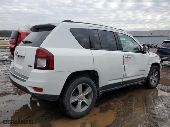 2017 Jeep Compass High Altitude with VIN 1C4NJDEB7HD129801, listed as a Copart auction lot 43848025 with 93,130 mi miles and Salvage Title. Bid and sale history available at carsss.com. Image 3.