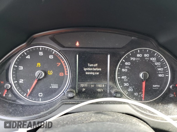 2015 Audi Q5 Premium Plus with VIN WA1LFAFP3FA142104, listed as a Copart auction lot 56766855 with 73,111 mi miles and Salvage title. Bid and sale history available at DreamBid. Image 9.