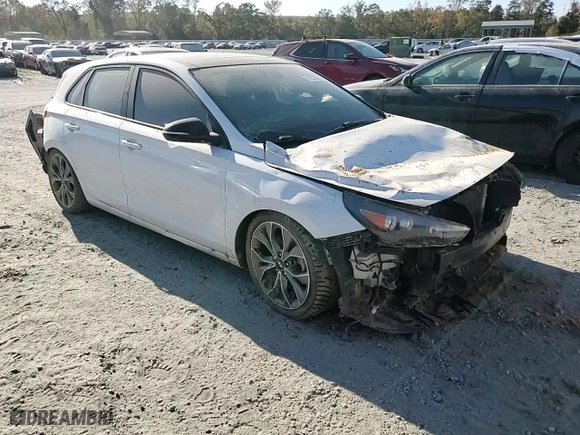 2019 Hyundai Elantra GT N Line with VIN KMHH55LC9KU114352, listed as a Copart auction lot 74272524 with 0 mi miles and Salvage Title. Bid and sale history available at carsss.com. Image 12.
