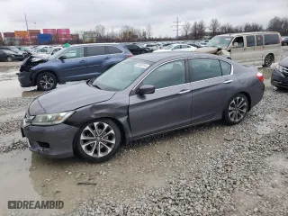2014 Honda Accord Sedan Sport with VIN 1HGCR2F50EA138321, listed as a Copart auction lot 85365144 with 0 mi miles and Salvage Title. Bid and sale history available at carsss.com. Image 1.