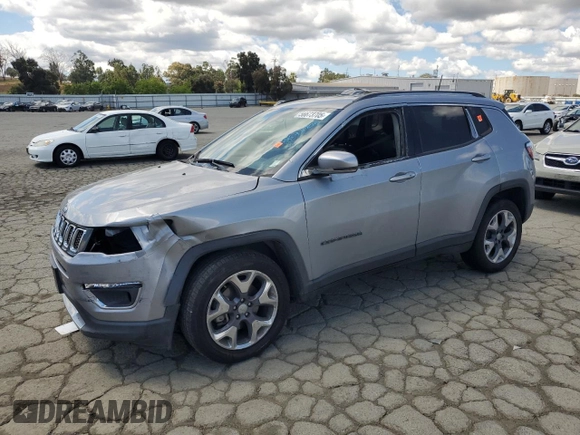 2020 Jeep Compass Limited with VIN 3C4NJCCB3LT128807, listed as a Copart auction lot 56673705 with 94,903 mi miles and Salvage title. Bid and sale history available at DreamBid. Image 1.