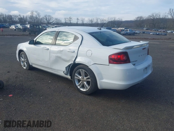2013 Dodge Avenger SXT with VIN 1C3CDZCB0DN548158, listed as a IAAI auction lot 41969453 with 146,304 mi miles and . Bid and sale history available at DreamBid. Image 3.