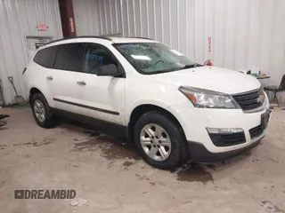 2014 Chevrolet Traverse LS z VIN 1GNKVFED9EJ353189, wystawiony jako IAAI lot #41659334 z przebiegiem 167 602 mil mil oraz . Historia ofert i sprzedaży dostępna na DreamBid. Obrazek 1.