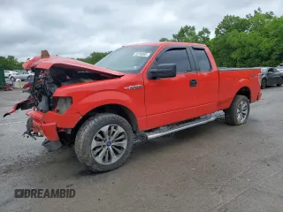 2014 Ford F-150 XL with VIN 1FTFX1EF5EKG03708, listed as a Copart auction lot 58799585 with 128,611 mi miles and Salvage title. Bid and sale history available at DreamBid. Image 1.