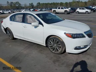 2014 Acura RLX Advance Pkg with VIN JH4KC1F94EC007243, listed as a IAAI auction lot 41854709 with 65010 miles. Bid and sale history available at carsss.com. Image 1.