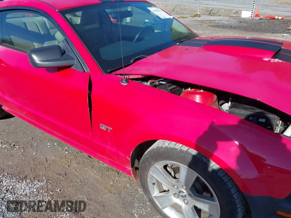 2007 Ford Mustang GT Deluxe with VIN 1ZVFT82H175367454, listed as a IAAI auction lot 41585612 with 210,182 mi miles. Bid and sale history available at carsss.com. Image 17.