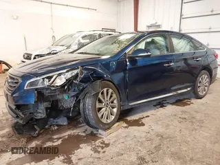 2017 Hyundai Sonata Sport z VIN 5NPE34AF2HH548393, wystawiony jako IAAI lot #41066745 z przebiegiem 105 818 mil mil oraz . Historia ofert i sprzedaży dostępna na DreamBid. Obrazek 2.