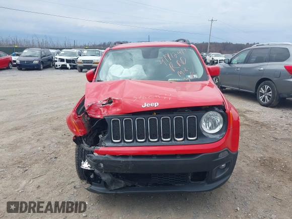 2017 Jeep Renegade Altitude z VIN ZACCJBBB9HPG33672, wystawiony jako IAAI lot #41912411 z przebiegiem 81 833 mil mil oraz . Historia ofert i sprzedaży dostępna na DreamBid. Obrazek 12.