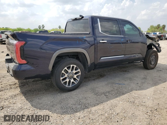 2024 Toyota Tundra 1794 Edition with VIN 5TFMC5DBXRX054928, listed as a Copart auction lot 50576405 with 22,898 mi miles and Salvage title. Bid and sale history available at DreamBid. Image 3.