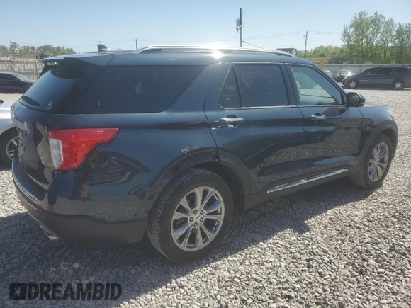 2022 Ford Explorer Limited with VIN 1FMSK7FH5NGA64411, listed as a Copart auction lot 53091785 with 49,971 mi miles and Salvage Title. Bid and sale history available at carsss.com. Image 3.