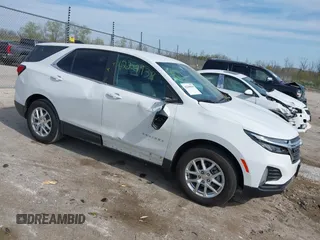 2022 Chevrolet Equinox LT with VIN 3GNAXKEV5NS216434, listed as a IAAI auction lot 42209939 with 21,357 mi miles and . Bid and sale history available at DreamBid. Image 1.