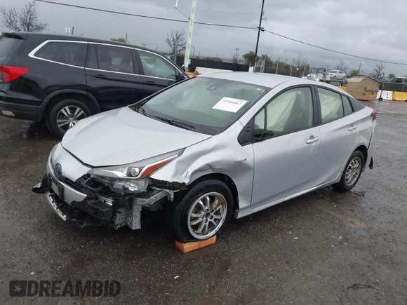 2022 Toyota Prius L Eco with VIN JTDKAMFU1N3177055, listed as a IAAI auction lot 41506862 with 121,318 mi miles and . Bid and sale history available at DreamBid. Image 18.