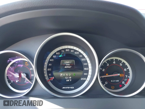2015 Mercedes-Benz C-Class C 63 AMG with VIN WDDGJ7HB8FG357314, listed as a IAAI auction lot 41828192 with 40,947 mi miles. Bid and sale history available at carsss.com. Image 7.