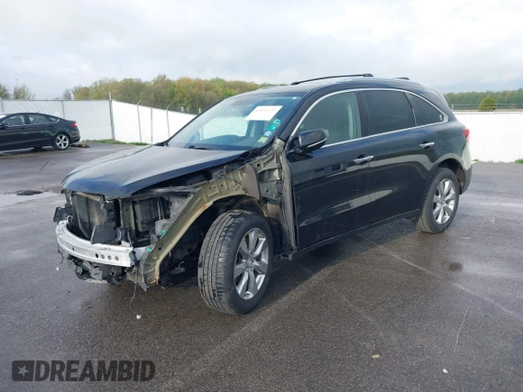 2015 Acura MDX Advance/Entertainment Pkg with VIN 5FRYD4H82FB002205, listed as a IAAI auction lot 42076335 with 167,426 mi miles. Bid and sale history available at carsss.com. Image 18.