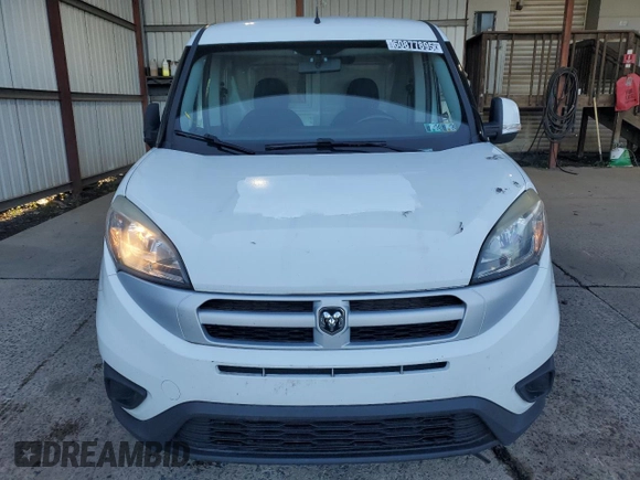 2017 Ram ProMaster City Cargo Tradesman SLT with VIN ZFBERFBB0H6E07666, listed as a Copart auction lot 60877895 with 115,367 mi miles and Clean title. Bid and sale history available at DreamBid. Image 5.