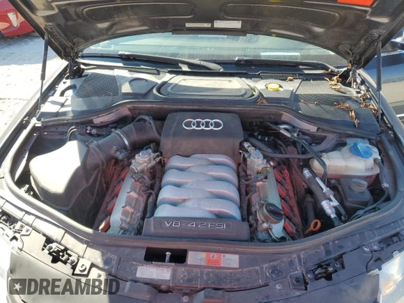2008 Audi A8 L 4.2L with VIN WAUMV94E18N012943, listed as a Copart auction lot 43263135 with 57,266 mi miles and Clean Title. Bid and sale history available at carsss.com. Image 11.