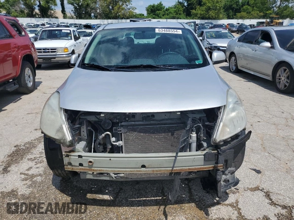 2013 Nissan Versa SV with VIN 3N1CN7AP2DL826394, listed as a Copart auction lot 63488554 with 131,940 mi miles and Salvage title. Bid and sale history available at DreamBid. Image 5.